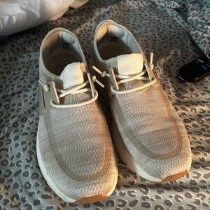 Hey Dude Cream Sneakers